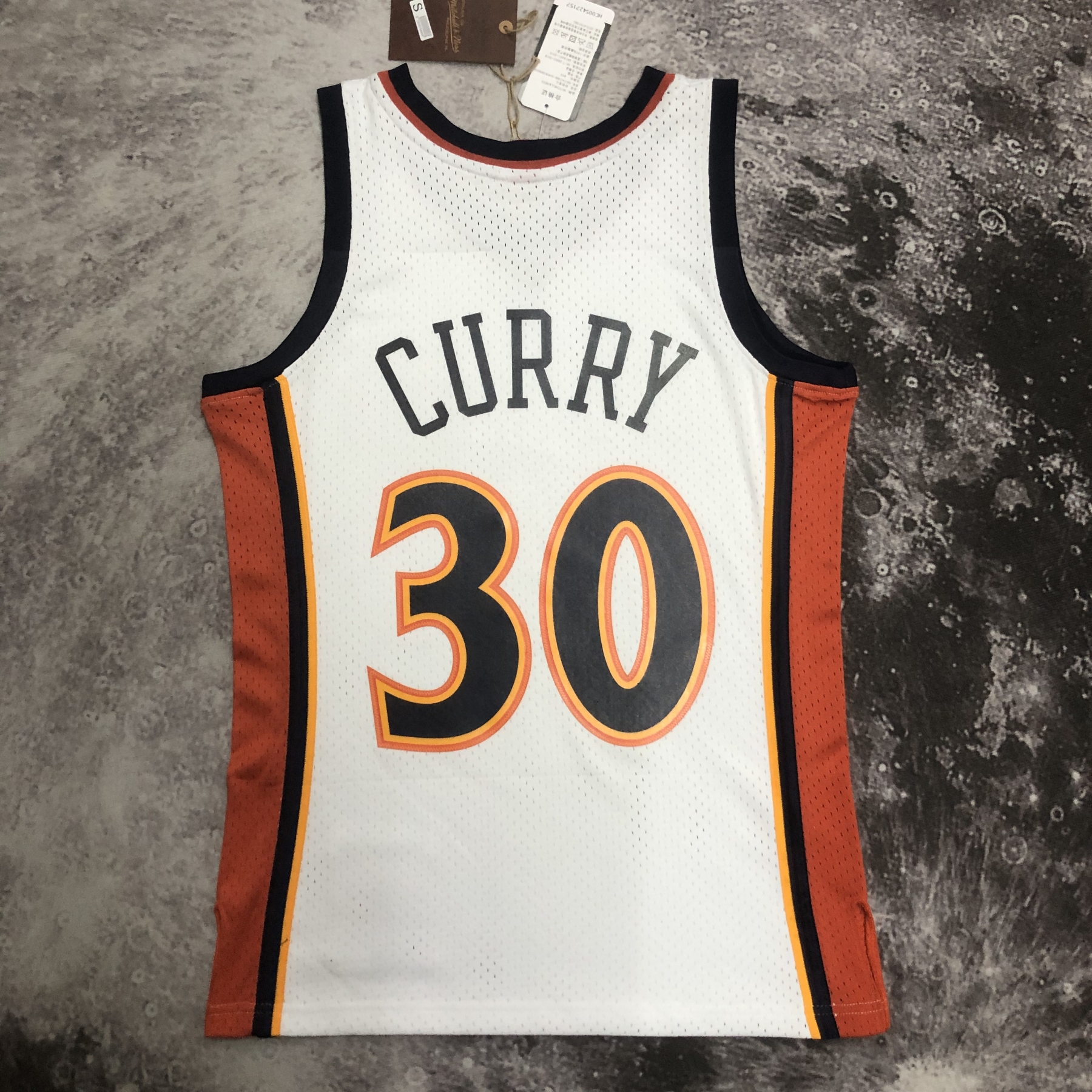 MN Heat Pressed Retro Jersey: SW Warriors 09/10 White No.30 Curry