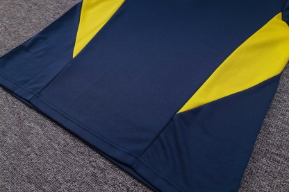 23-24 Real Madrid royal blue Half-Zip Jacket Suit