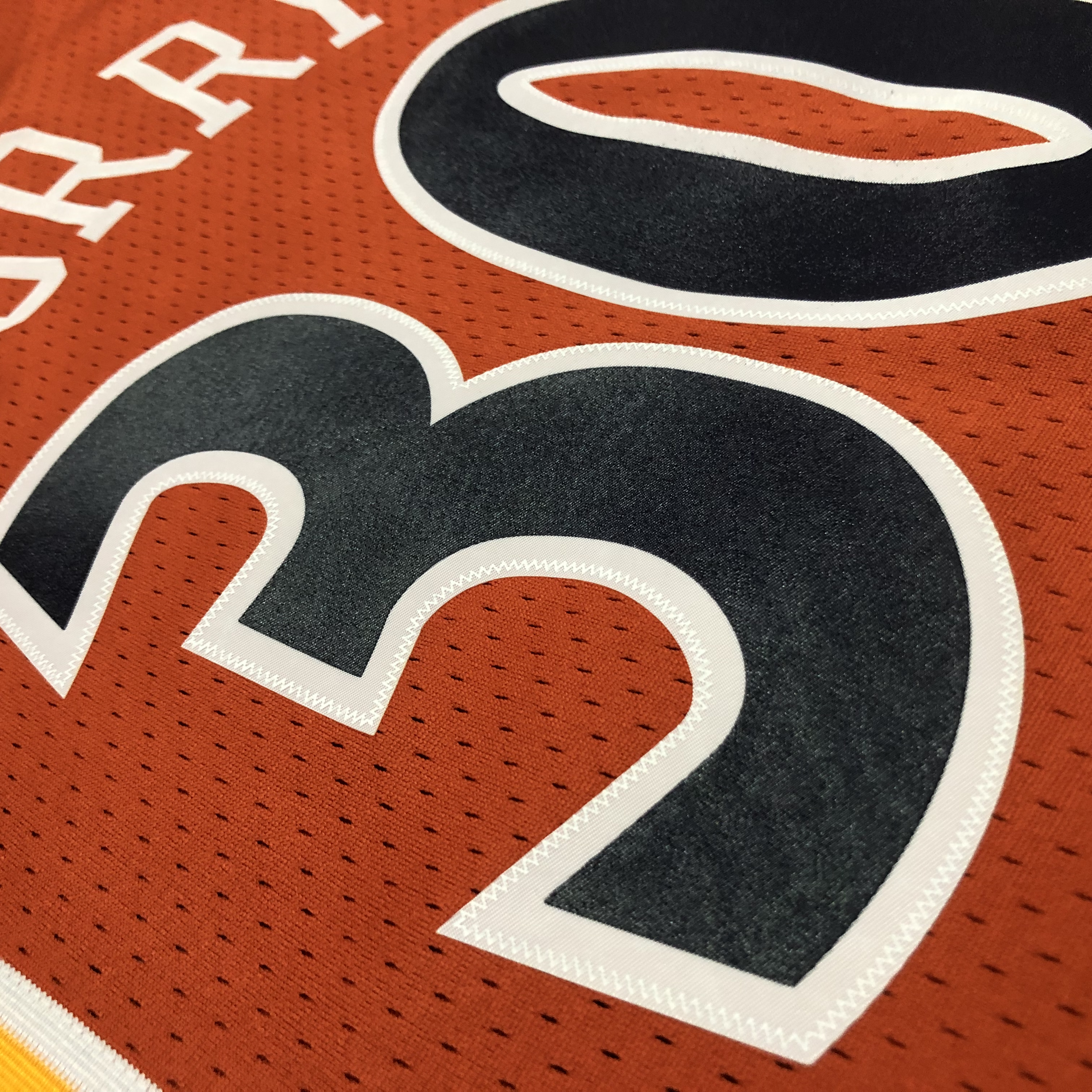 MN Heat Pressed Retro Jersey: SW Warriors 09/10 Orange No.30 Curry