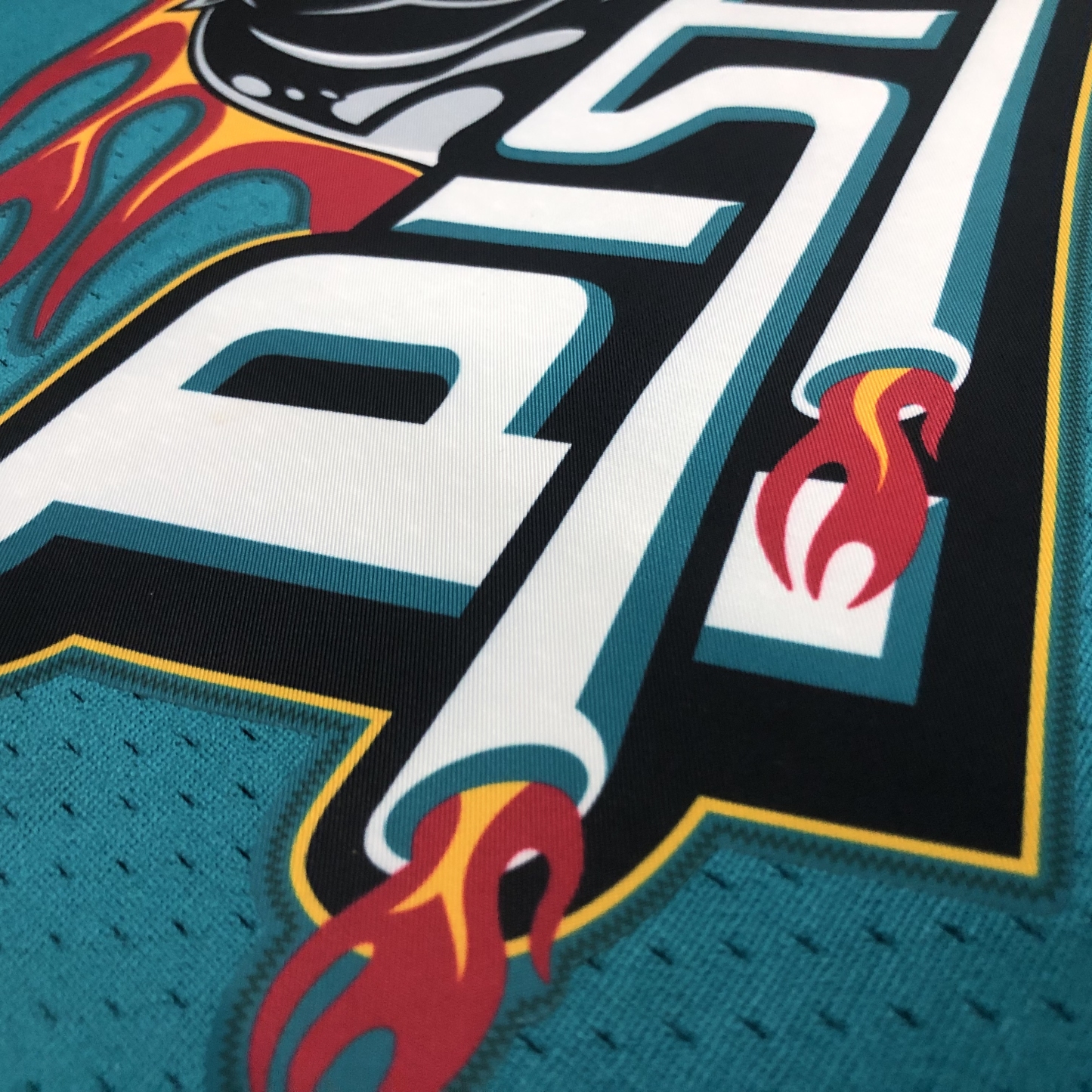 97/98 Detroit Pistons NO.33 blue Hot-pressure retro version S-XXL