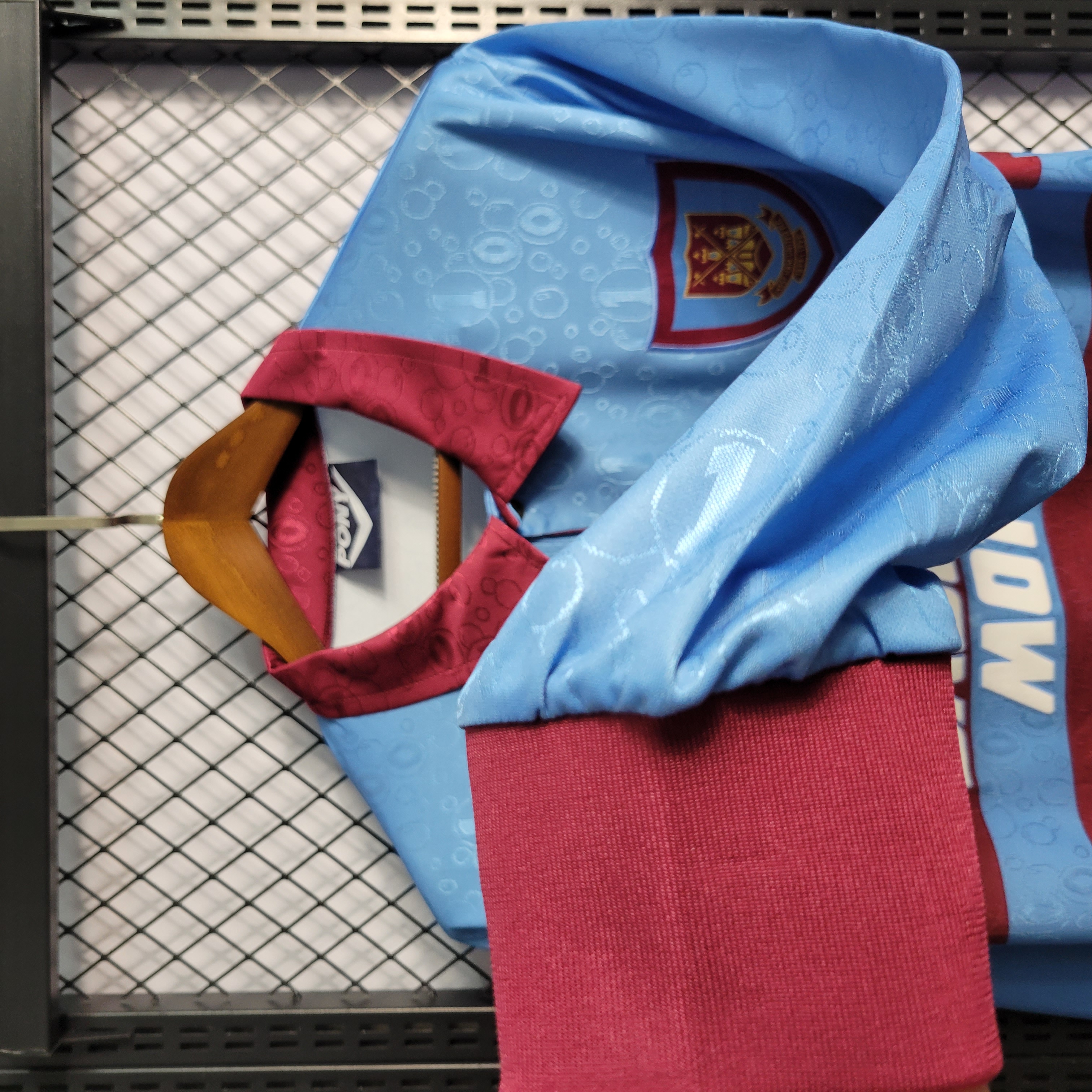 Retro 1995-97 West Ham Long Sleeves away S-XXL