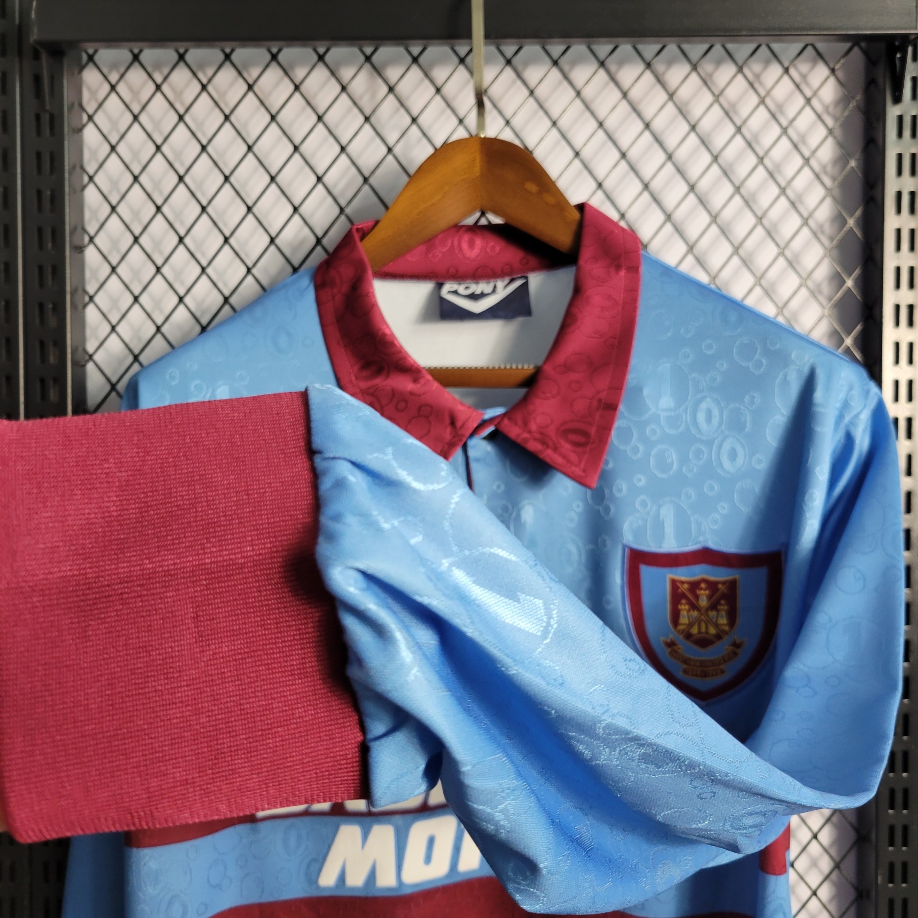 Retro 1995-97 West Ham Long Sleeves away S-XXL