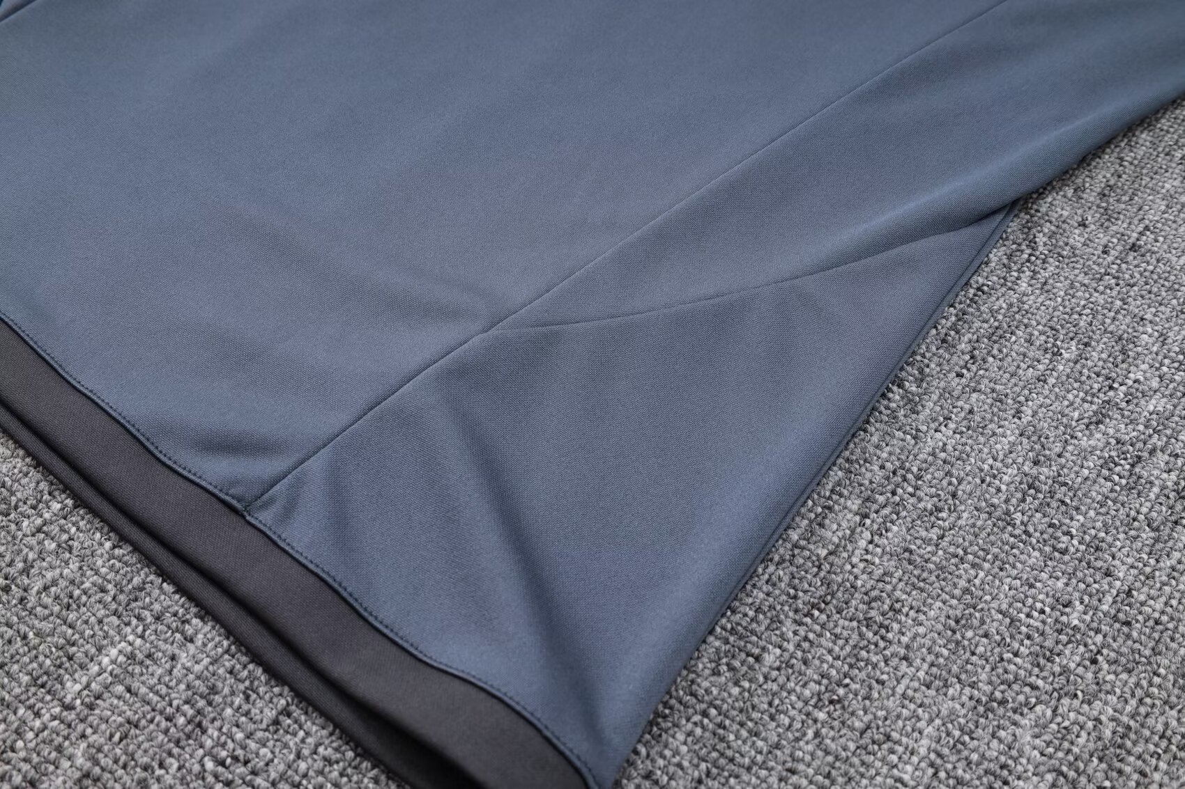 23-24 Real Madrid Gray Half-Zip Jacket Suit