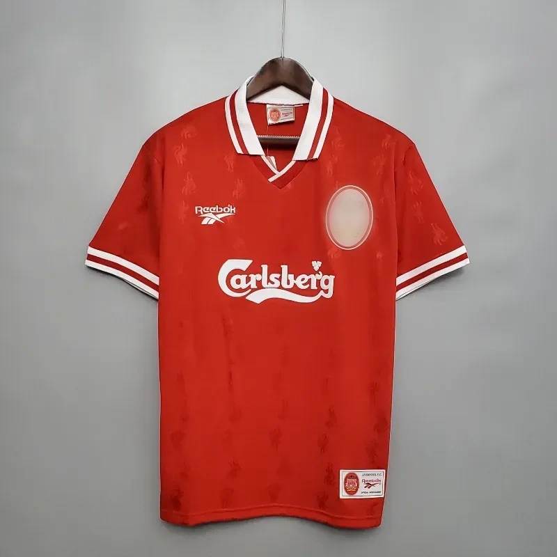 Retro 1996-97 Livep Soccer Jersey Home