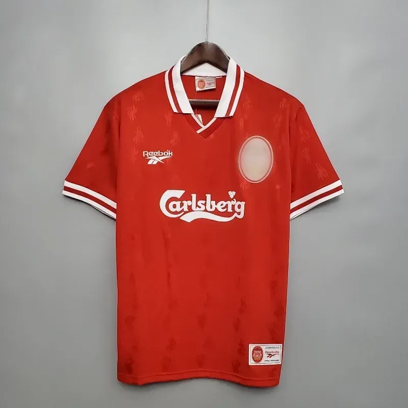 Retro 1996-97 Livep Soccer Jersey Home