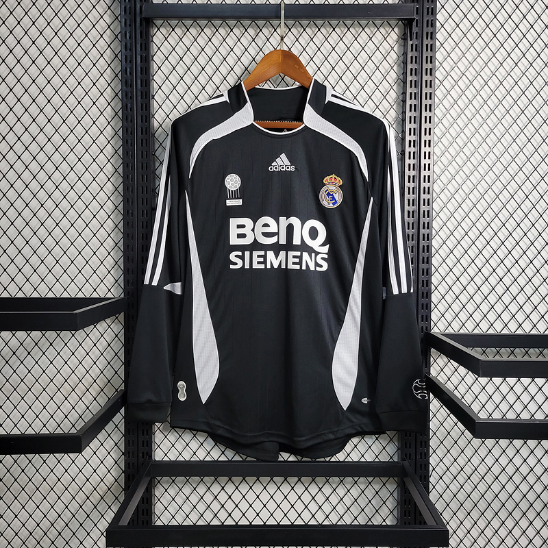 Retro 06-07 Real Madrid Away Long Sleeve Size S-XXL