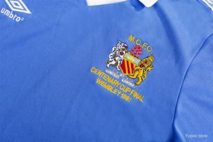 Retro 81/82 Manchester City Home Soccer Jersey