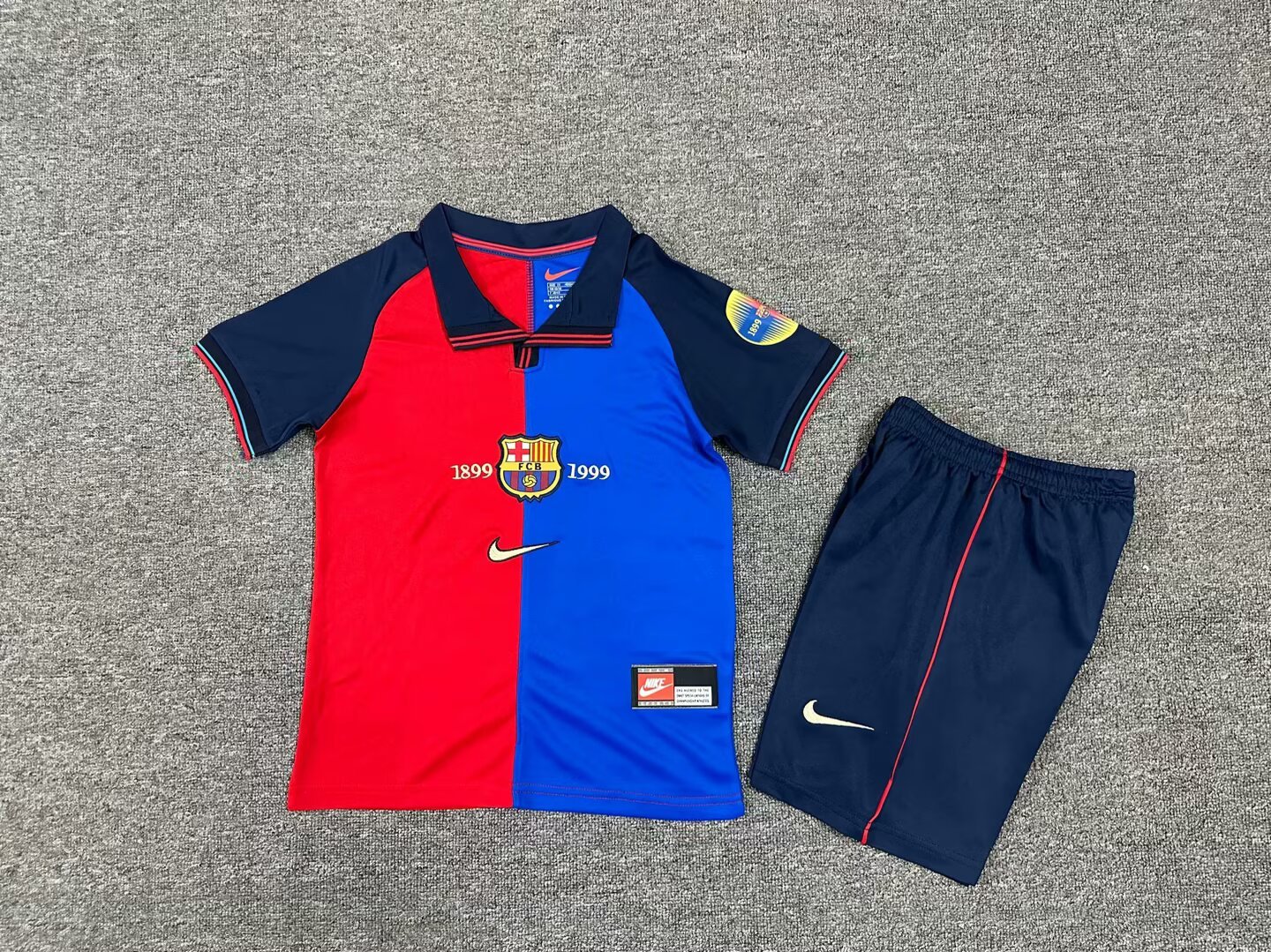 Retro Kids 100th anniversary Barcelona away size:16-28