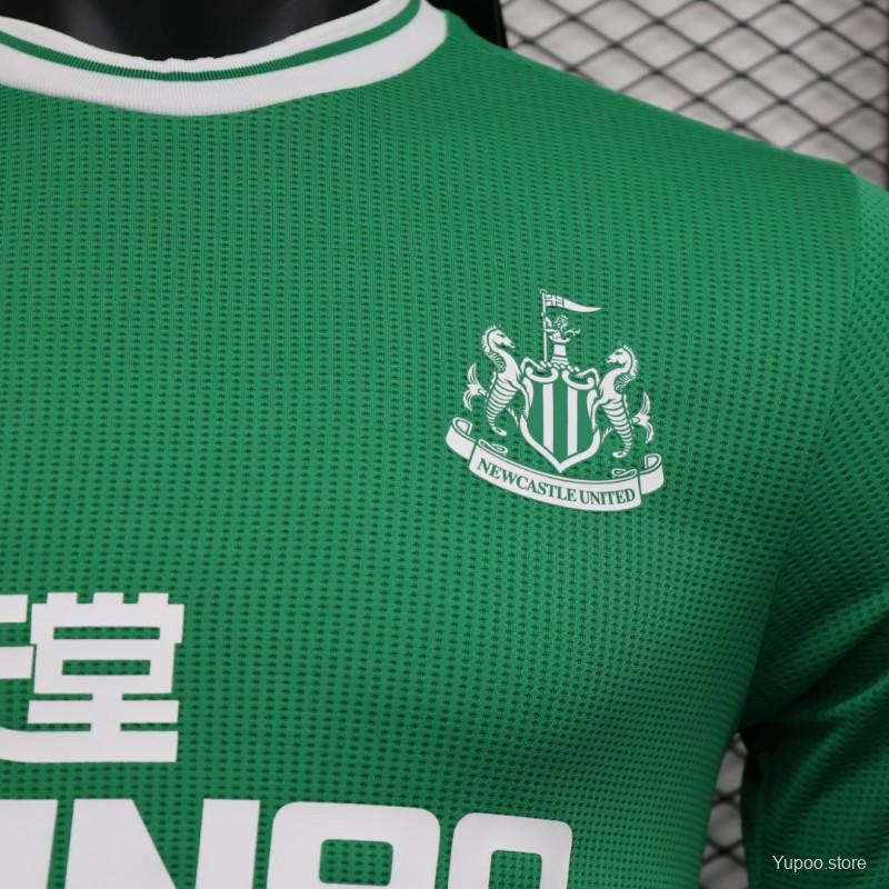 Player Version 23/24 Newcastle United Away Green Jersey