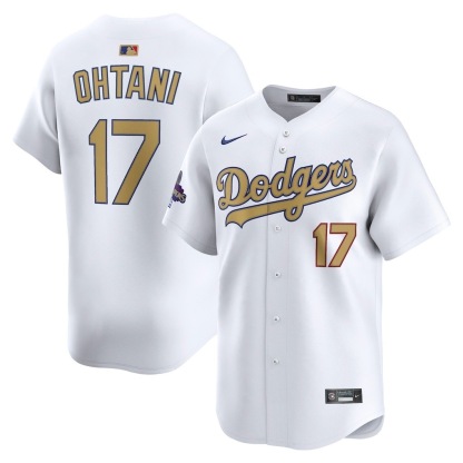 2025 MLB Los Angeles Dodgers White-Golden S-3XL