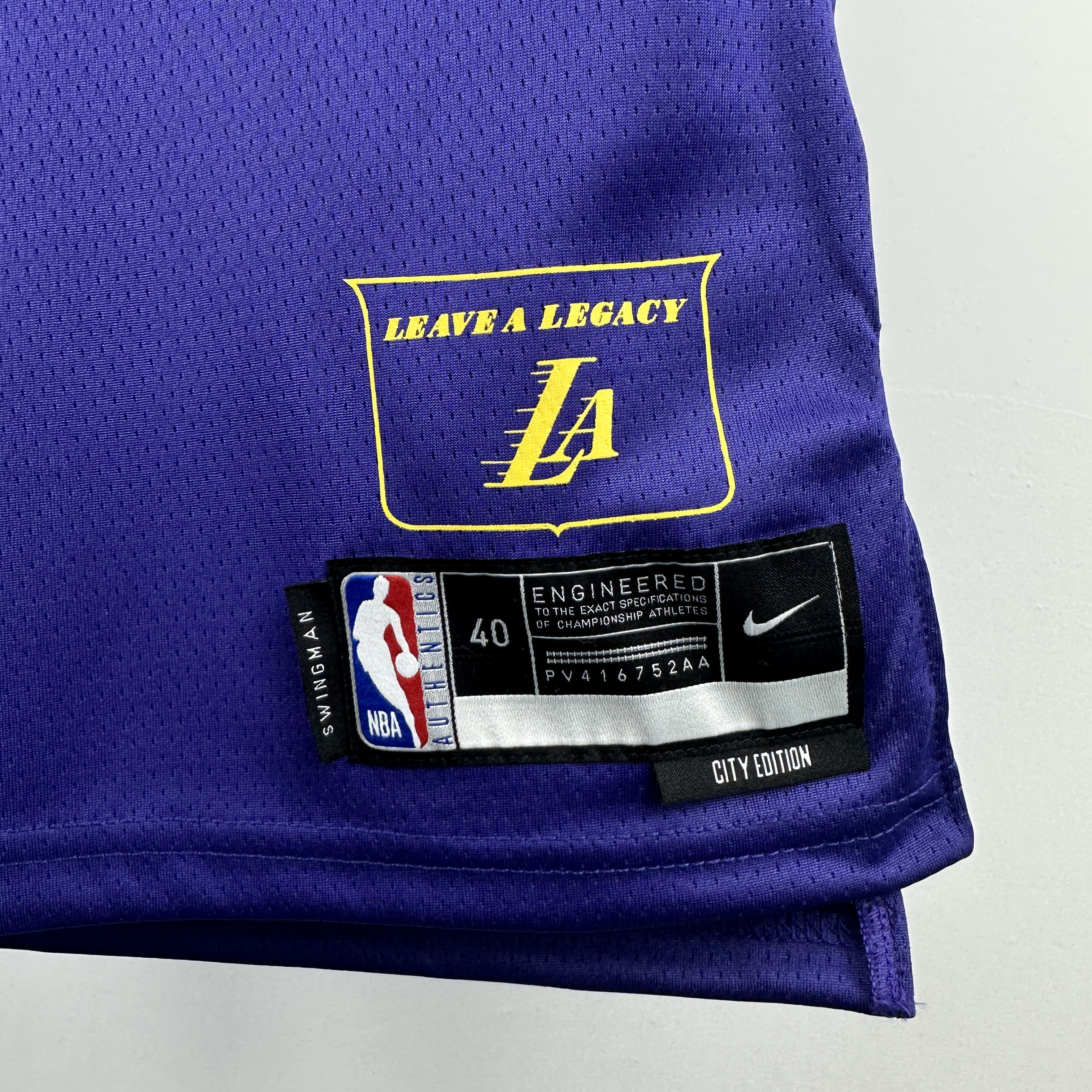 2025 NBA Los Angeles Lakers city version S-XXL