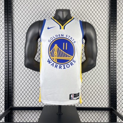 23 Season Warriors V-neck White No.11 Thompson