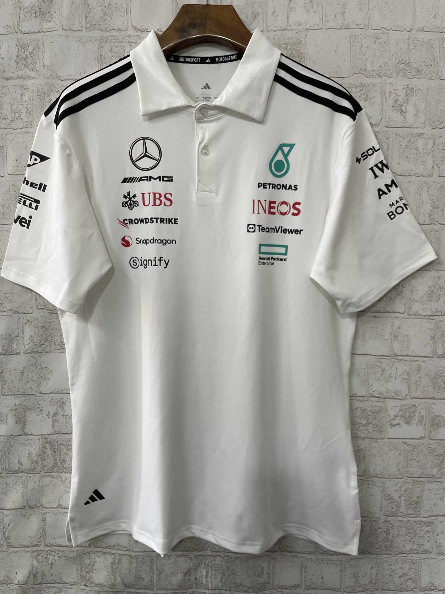 2025 Mercedes Benz F1 white jersey