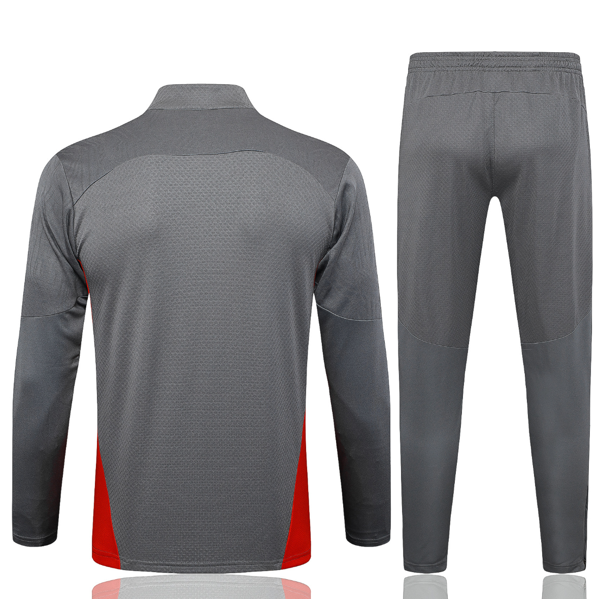 24/25 AC Mlian grey Half-Zip player version Jacket Suit