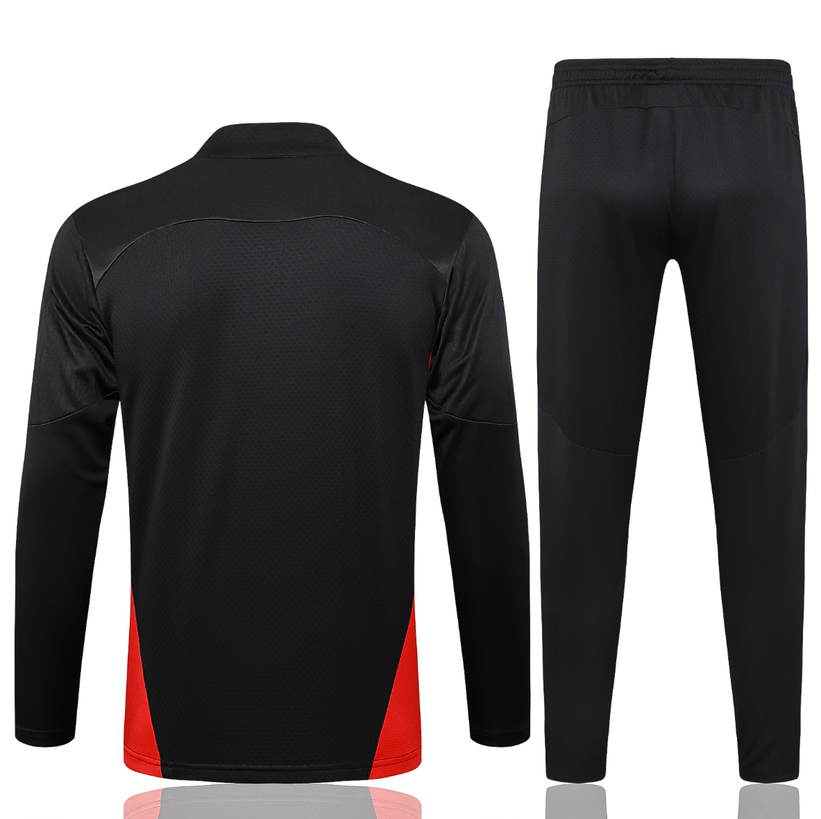 24/25 AC Mlian black Half-Zip player version Jacket Suit
