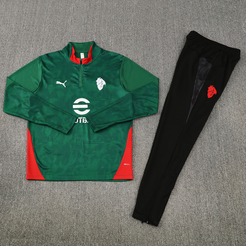 25/26 AC Mlian green Half-Zip Jacket Suit