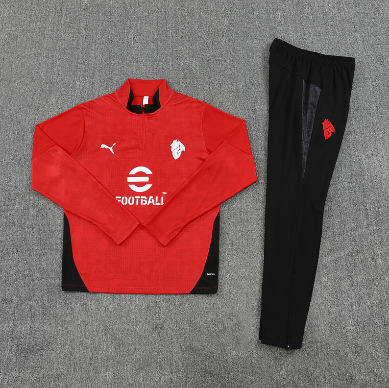 25/26 AC Mlian red Half-Zip Jacket Suit