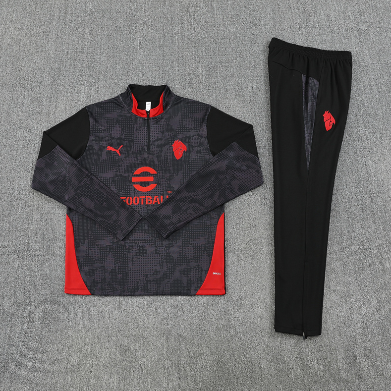 25/26 AC Mlian black Half-Zip Jacket Suit