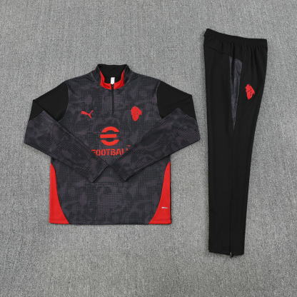 25/26 AC Mlian black Half-Zip Jacket Suit