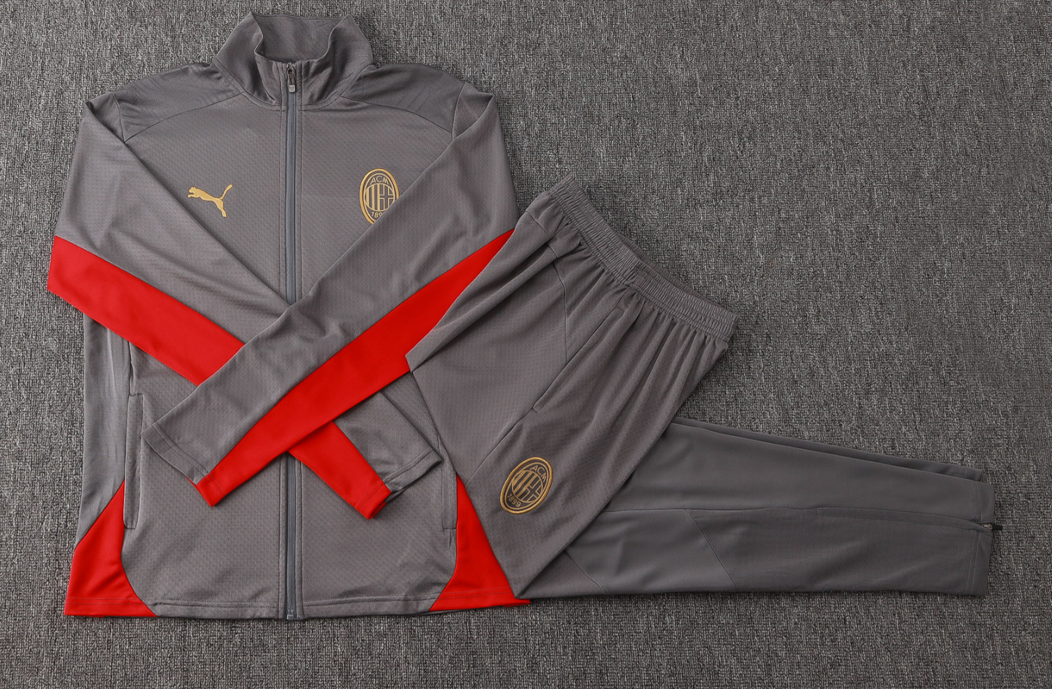 24/25 AC Mlian grey Full-Zip Jacket Suit