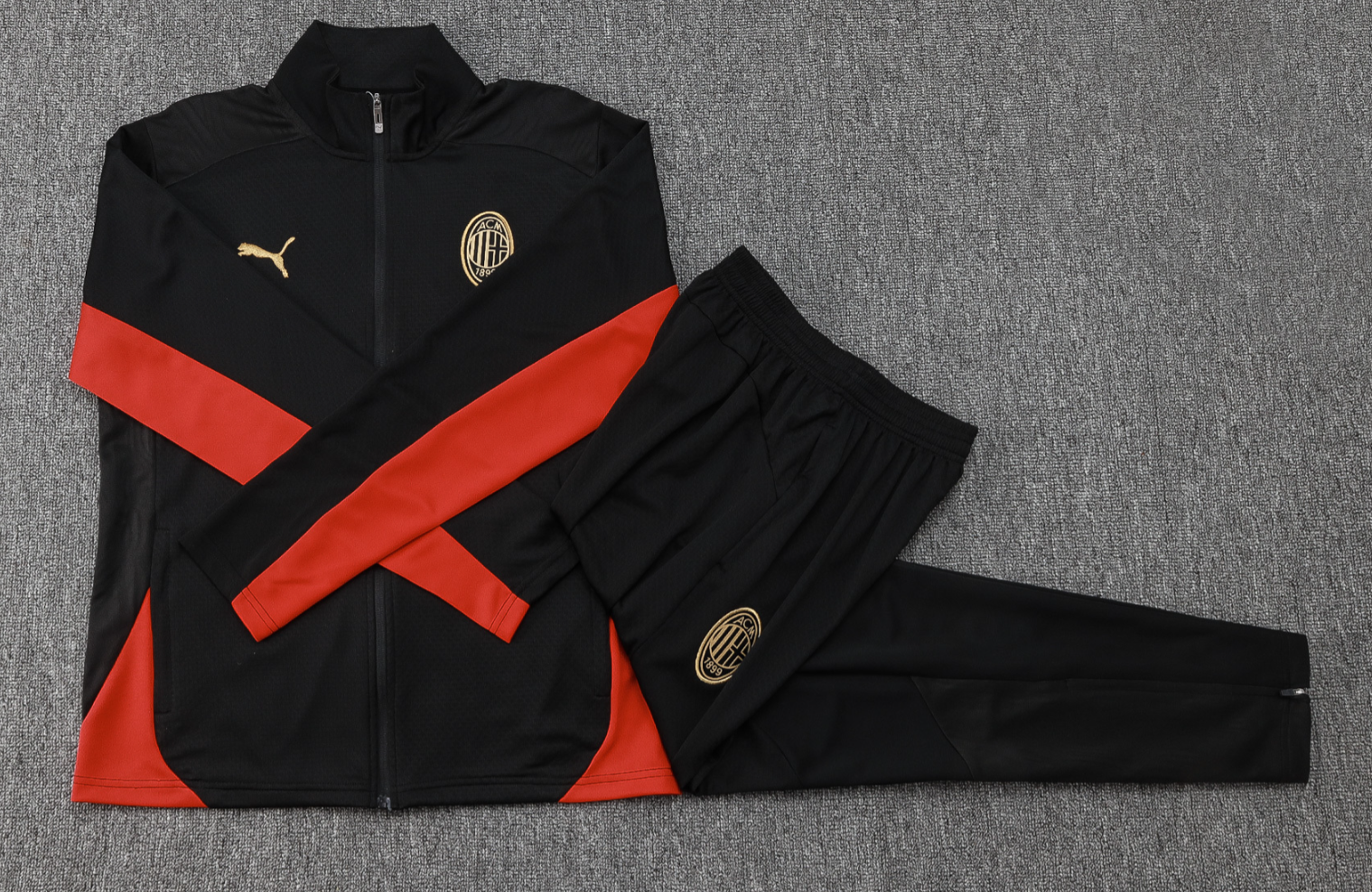 24/25 AC Mlian black Full-Zip Jacket Suit