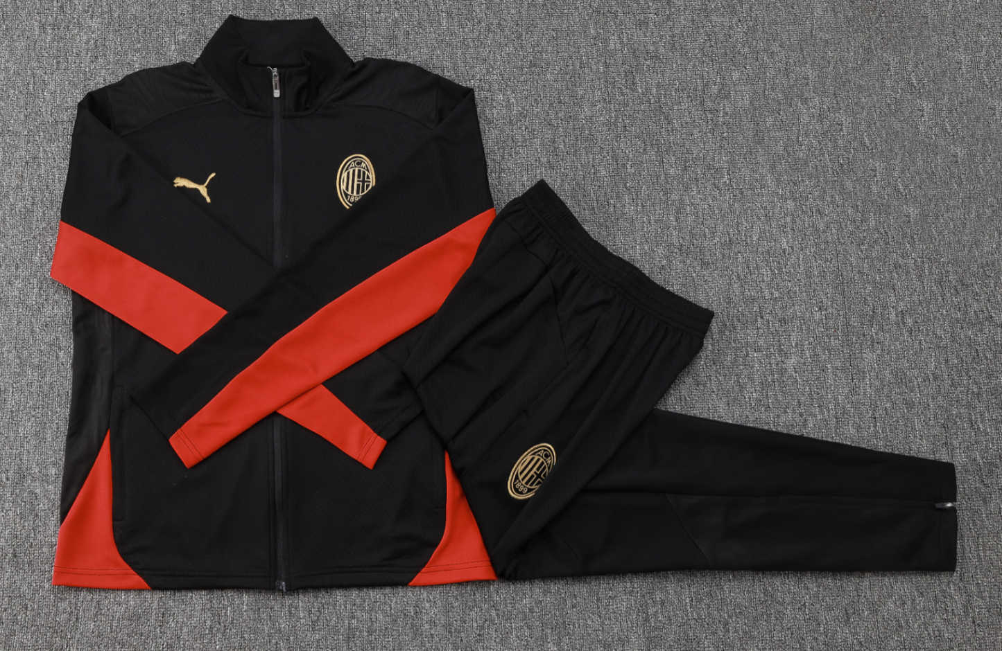 24/25 AC Mlian black Full-Zip Jacket Suit