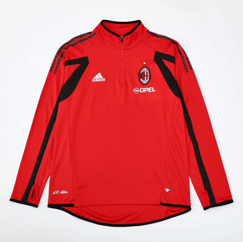 05/06 AC Milan red training long sleeve Jersey S-XXL 