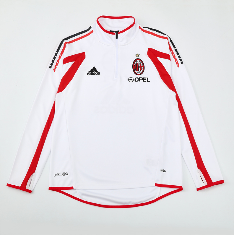 05/06 AC Milan white training long sleeve Jersey S-XXL 