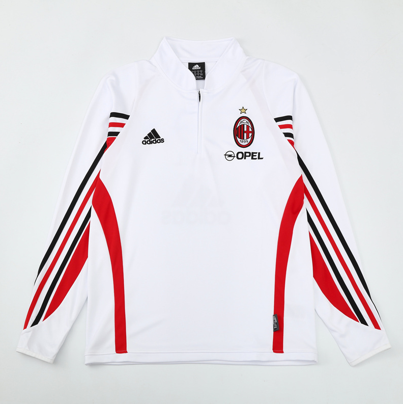 03/04 AC Milan white training long sleeve Jersey S-XXL 