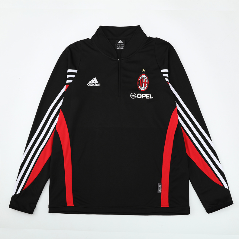 03/04 AC Milan black training long sleeve Jersey S-XXL 