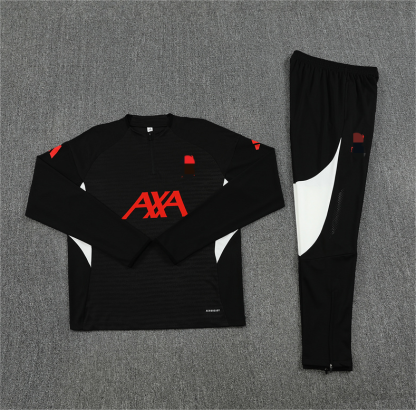 25/26 Liverp black Half-Zip Jacket Suit