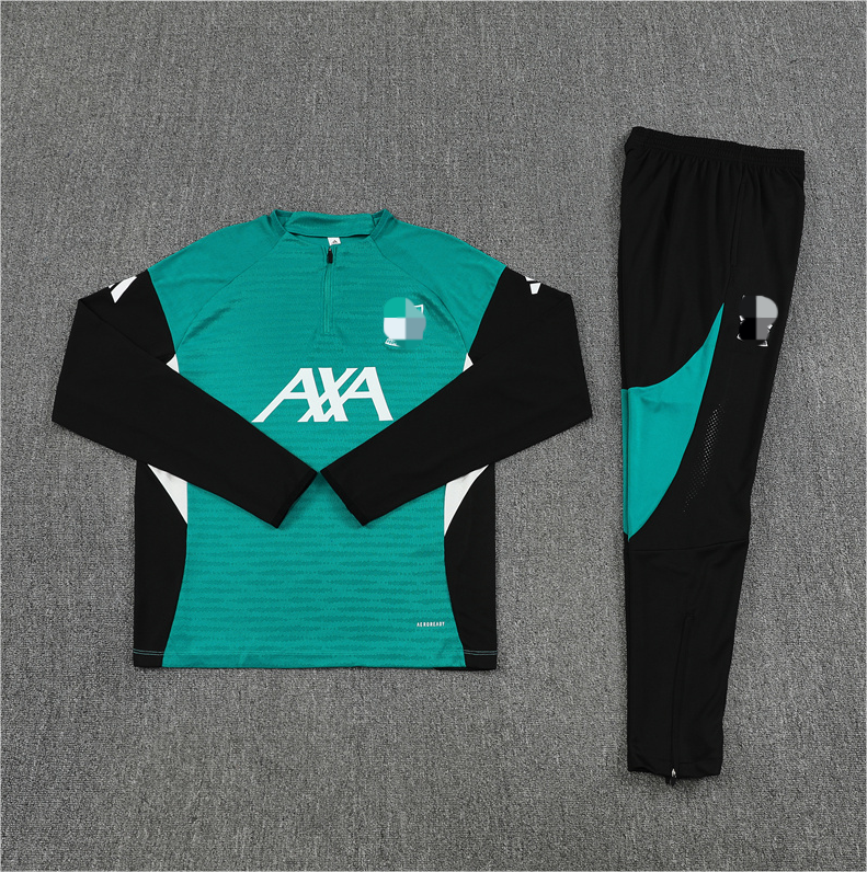 25/26 Liverp green Half-Zip player version Jacket Suit