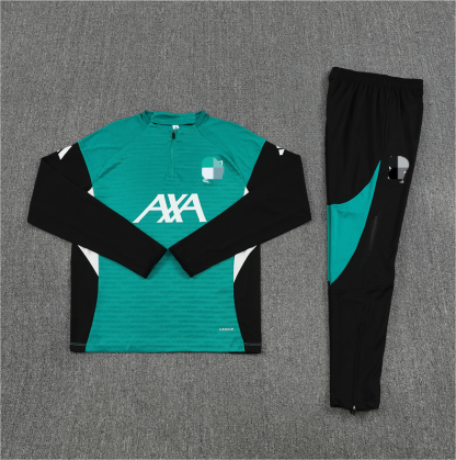 25/26 Liverp green Half-Zip player version Jacket Suit