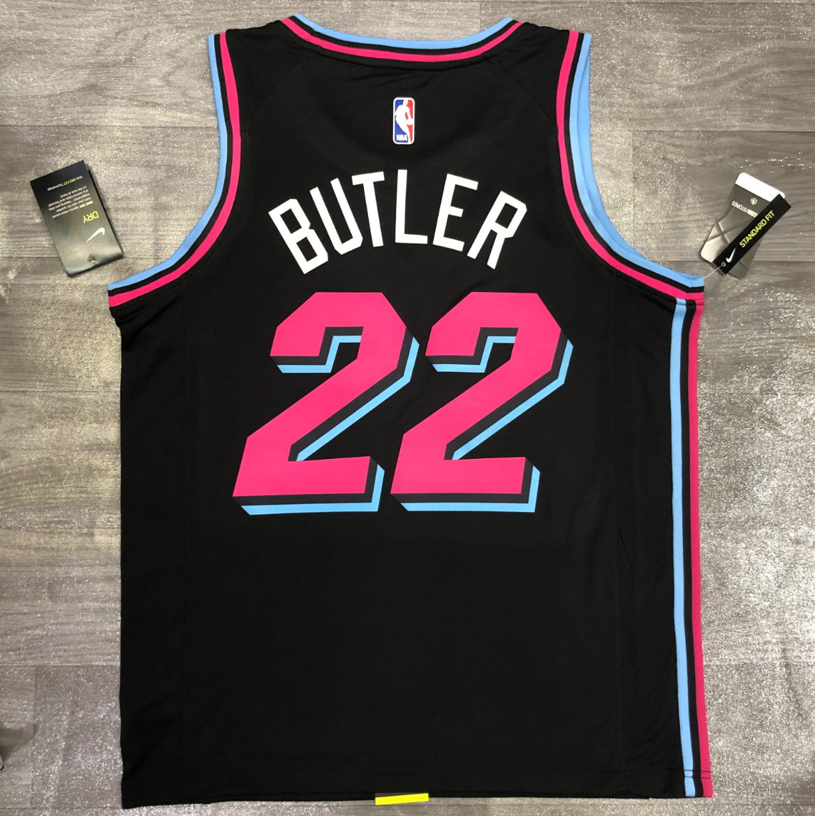 2021 Miami Heat Hot-pressure black version S-XXL