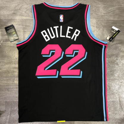 2021 Miami Heat Hot-pressure black version S-XXL