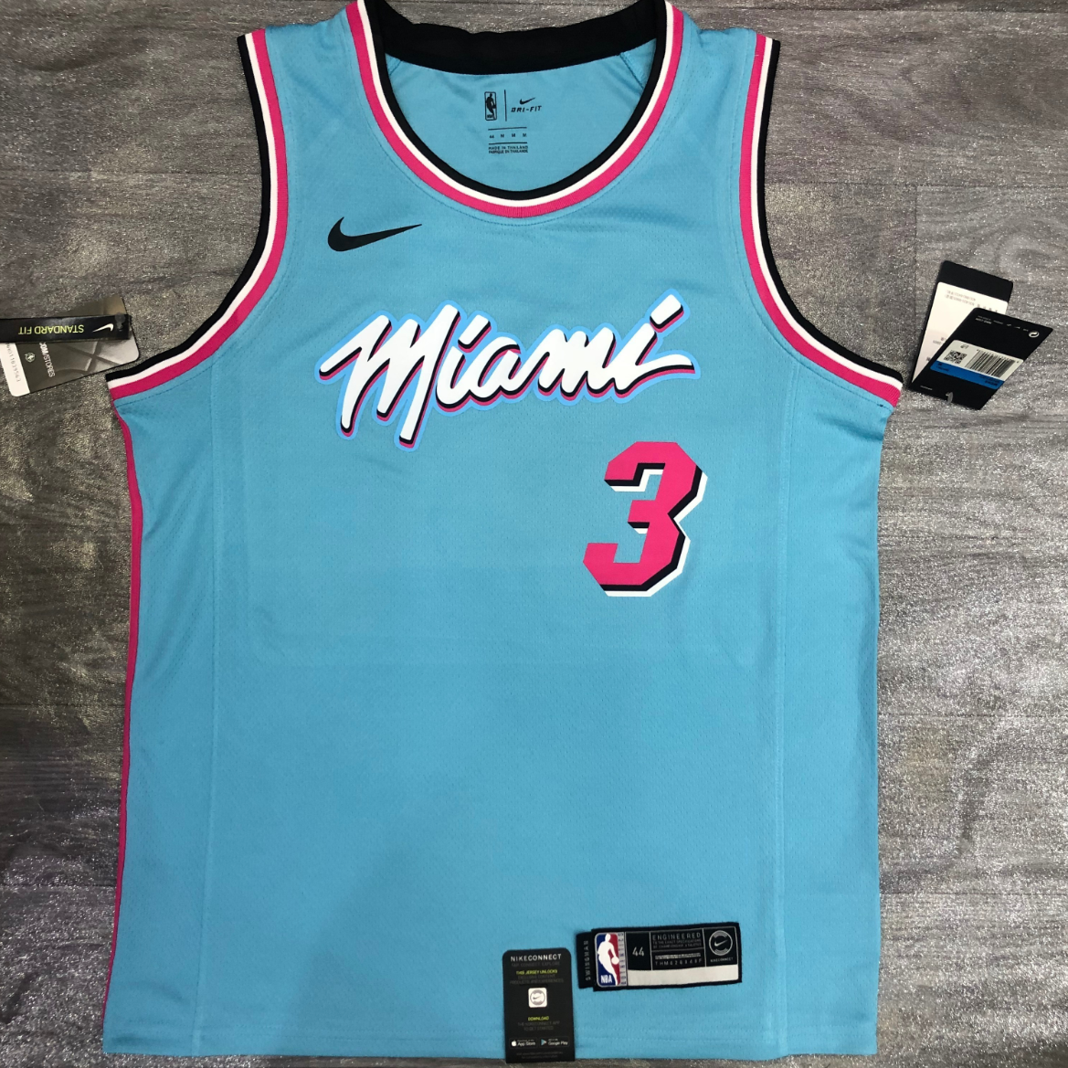 2021 Miami Heat Hot-pressure blue version S-XXL