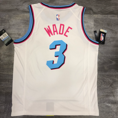 2021 Miami Heat Hot-pressure white version S-XXL