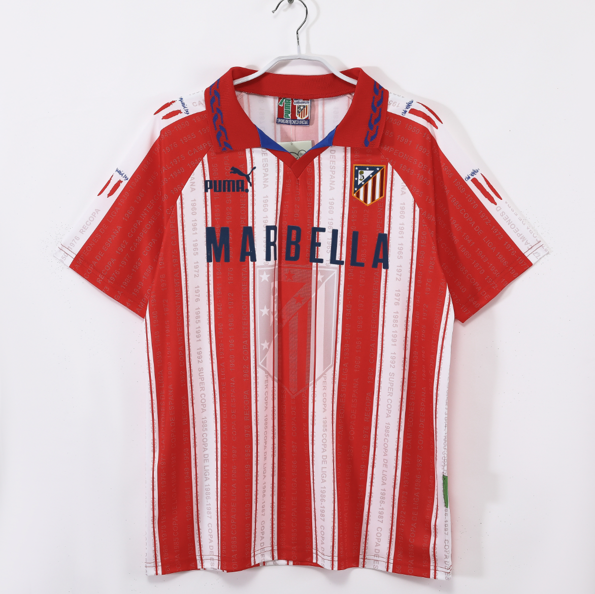 Retro 95/96 Atletico de Madrid home Jersey  S-XXL