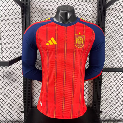 2026 Spain Home long sleeve player version S-4XL