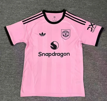 25/26 Manchester United M-U goalkeeper pink fan Version S-4XL