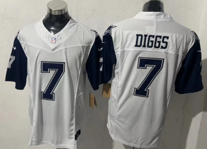 2025 NFL Dallas Cowboys White-Blue Sleeve S-3XL