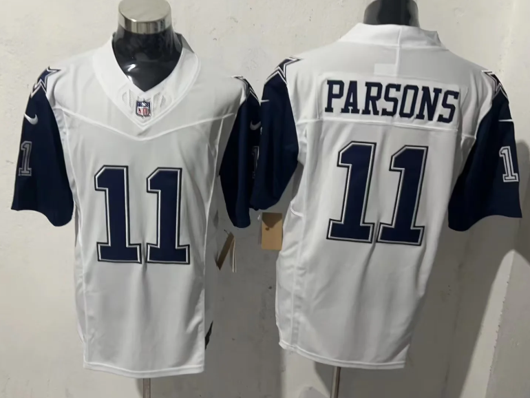 2025 NFL Dallas Cowboys White-Blue Sleeve S-3XL