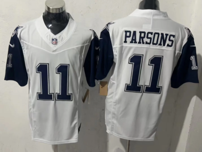 2025 NFL Dallas Cowboys White-Blue Sleeve S-3XL