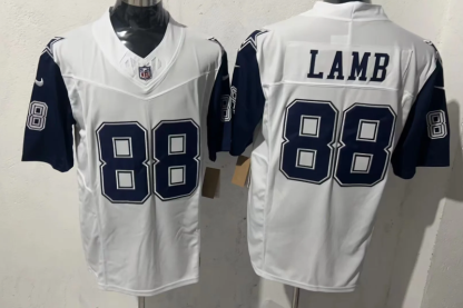 2025 NFL Dallas Cowboys White-Blue Sleeve S-3XL