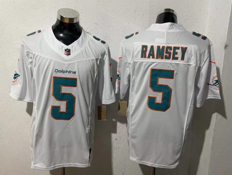 2025 NFL Miami Dolphins White S-3XL