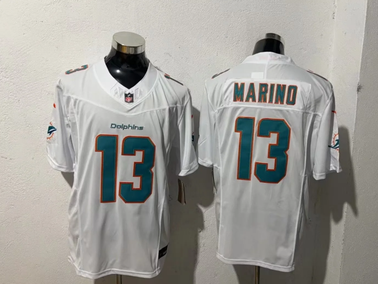 2025 NFL Miami Dolphins White S-3XL