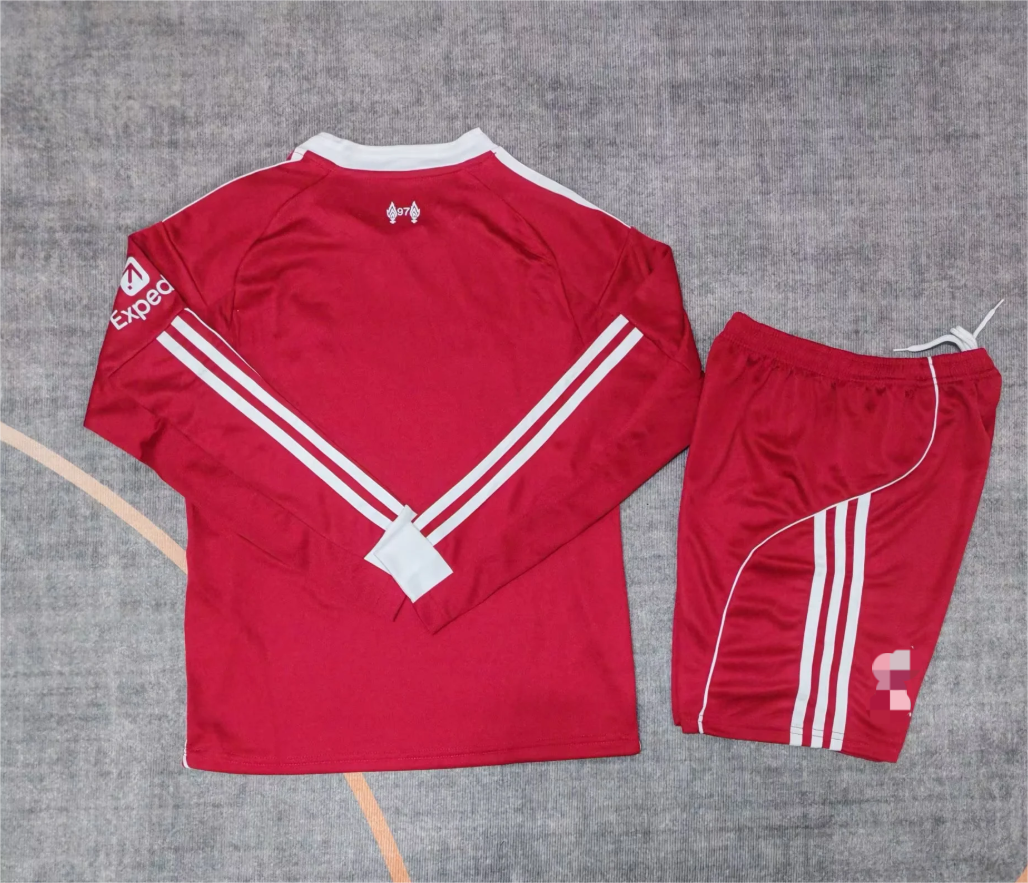 25/26 Livep home long sleeve Kids  jersey size:16-28