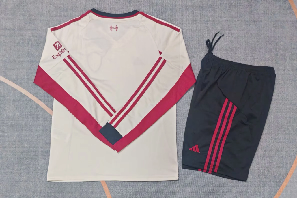 25/26 Livep away long sleeve Kids  jersey size:16-28