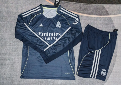 25/26 re@l Medrid away long sleeve kids Version size 16-28