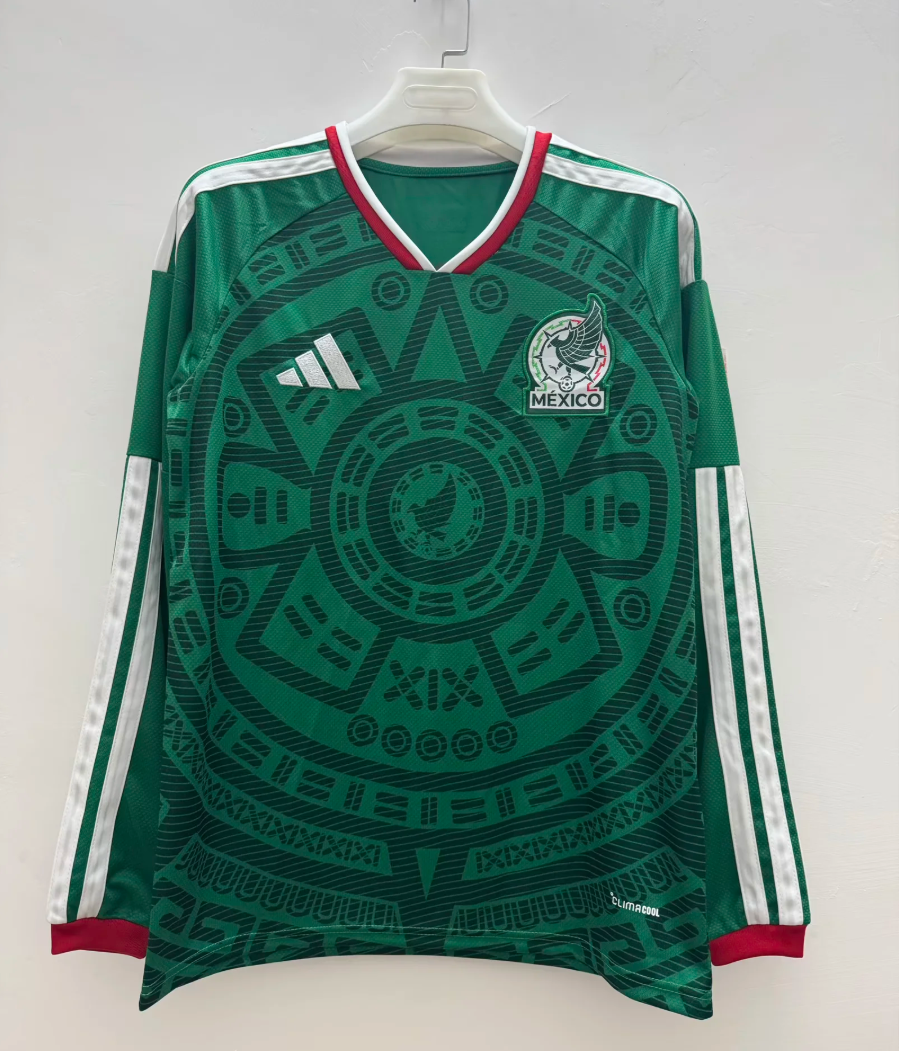 2026 Mexico home long sleeve fan version S-4XL